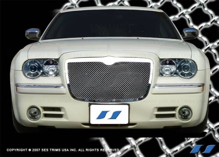 Chrysler 300 SES Trim Chrome Plated Stainless Steel Mesh Grille - MG107 thumbnail 2