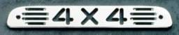 All Sales Third Brake Light Cover - 4X4 Design - Polished - 54014P