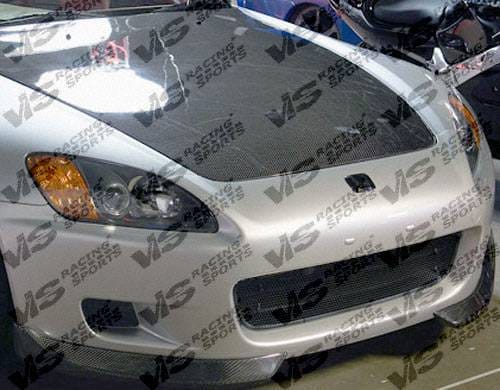 Honda S2000 VIS Racing Racer Carbon Fiber Lip - 00HDS2K2DRAC-011C