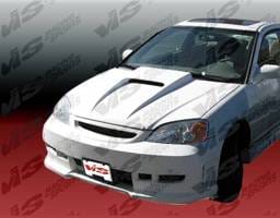 Honda Civic 2DR & 4DR VIS Racing Z1 Boxer Front Bumper - Polyurethane - 01HDCVC2DZ1-001P