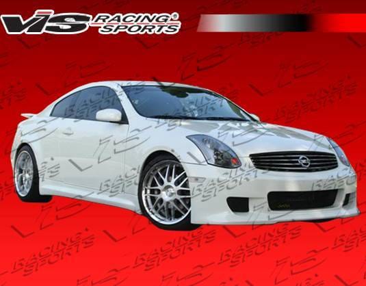 Infiniti G35 2DR VIS Racing Kuruma Z Front Bumper - Polyurethane - 03ING352DKZ-001P