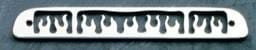 All Sales Third Brake Light Cover - Flame Design - Polished - 54215P