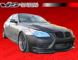 BMW 5 Series VIS Racing AMS Front Bumper - Carbon Fiber - 04BME604DAMS-001CC