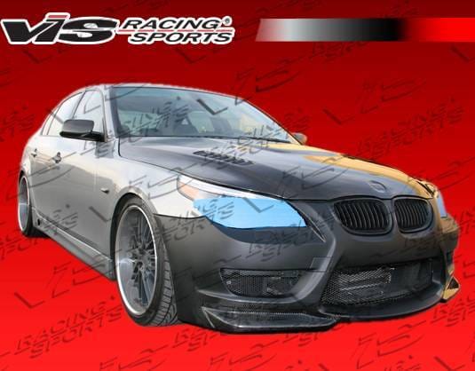 BMW 5 Series VIS Racing AMS Front Bumper - Carbon Fiber - 04BME604DAMS-001CC