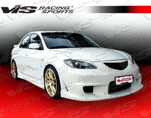 Mazda 3 4DR VIS Racing Wings Front Bumper - 04MZ34DWIN-001