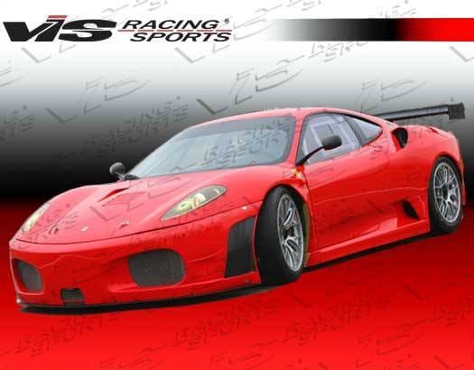 Ferrari F430 VIS Racing GT2 Front Bumper - Carbon Fiber - 05FR4302DGT2-001C