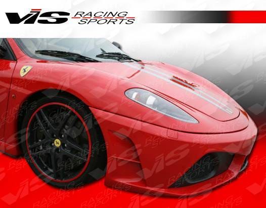 Ferrari F430 VIS Racing Scuderia Front Bumper - Carbon Fiber - 05FR4302DSCU-001C