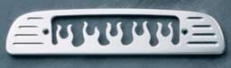 All Sales Third Brake Light Cover - Flame Design - Polished - 74015P