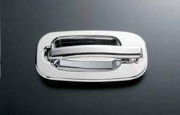 All Sales Chrome Billet Door Handle Replacements - Left and Right Side without Lock - 902C