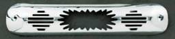 All Sales Third Brake Light Cover - Blast Design - Polished - 94012P