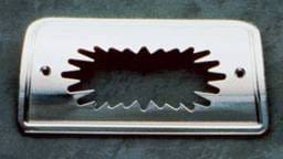 All Sales Third Brake Light Cover - Blast Design - Polished - 94013P