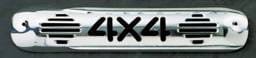 All Sales Third Brake Light Cover - 4X4 Design - Polished - 94014P