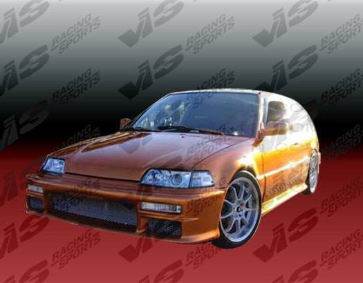 Honda Civic HB VIS Racing Techno R Front Bumper - 88HDCVCHBTNR-001