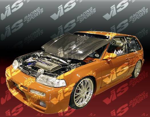 Honda CRX VIS Racing Omega Front Bumper - 88HDCRXHBOMA-001