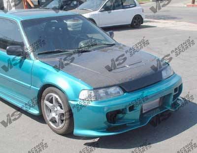 Honda Civic 4DR VIS Racing Invader Front Bumper - 88HDCVC4DINV-001