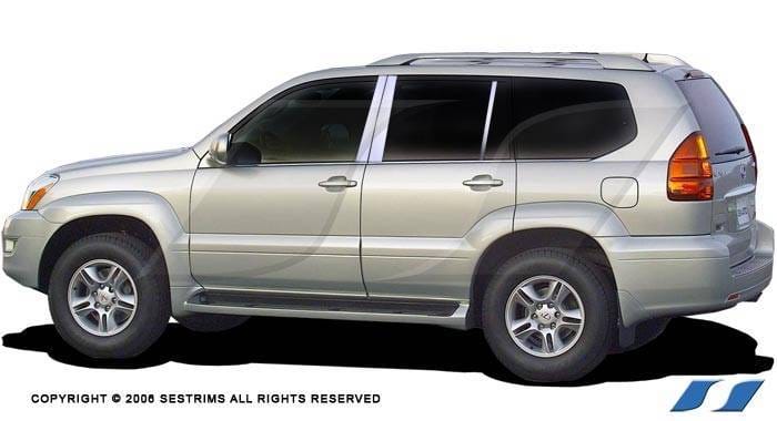 Lexus GX SES Trim Pillar Post - 304 Mirror Shine Stainless Steel - 6PC - P106