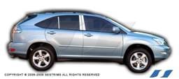 Lexus RX SES Trim Pillar Post - 304 Mirror Shine Stainless Steel - 6PC - P107