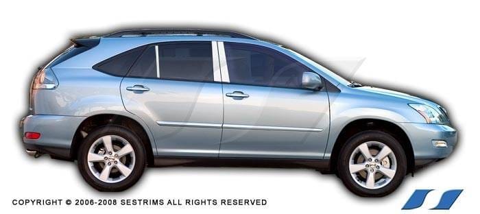 Lexus RX SES Trim Pillar Post - 304 Mirror Shine Stainless Steel - 6PC - P107