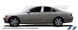 Lincoln LS SES Trim Pillar Post - 304 Mirror Shine Stainless Steel - 6PC - P104