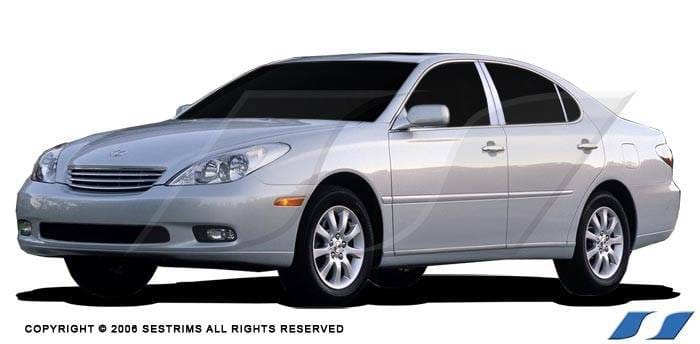Lexus ES SES Trim Pillar Post - 304 Mirror Shine Stainless Steel - 6PC - P105