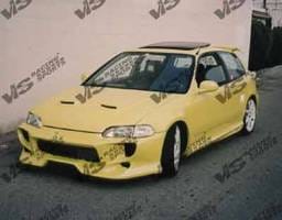 Honda Civic 2DR & HB VIS Racing Invader-2 Front Bumper - 92HDCVC2DINV2-001