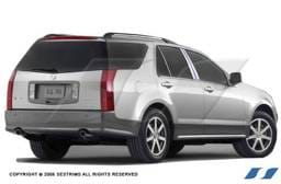 Cadillac SRX SES Trim Pillar Post - 304 Mirror Shine Stainless Steel - 6PC - P112