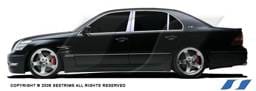Lexus LS SES Trim Pillar Post - 304 Mirror Shine Stainless Steel - 6PC - P115