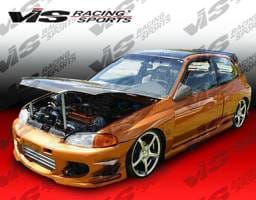Honda Civic 2DR & HB VIS Racing Ballistix Front Bumper - 92HDCVC2DBX-001