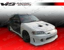 Honda Civic 2DR & HB VIS Racing Wings Front Bumper - 92HDCVC2DWIN-001