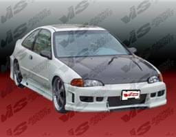 Honda Civic 2DR & Hatchback VIS Racing Z1 Front Bumper - Polyurethane - 92HDCVC2DZ1-001P