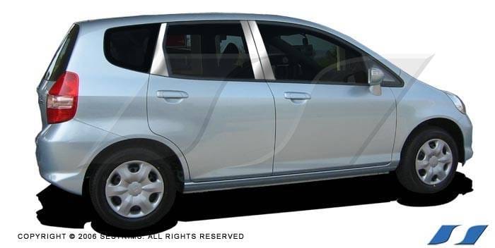 Honda Fit SES Trim Pillar Post - 304 Mirror Shine Stainless Steel - 6PC - P127