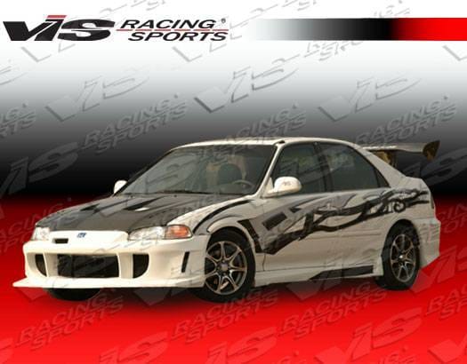 Honda Civic 4DR VIS Racing Wings Front Bumper - 92HDCVC4DWIN-001