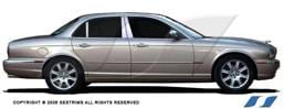 Jaguar XJ8 SES Trim Pillar Post - 304 Mirror Shine Stainless Steel - 6PC - P117