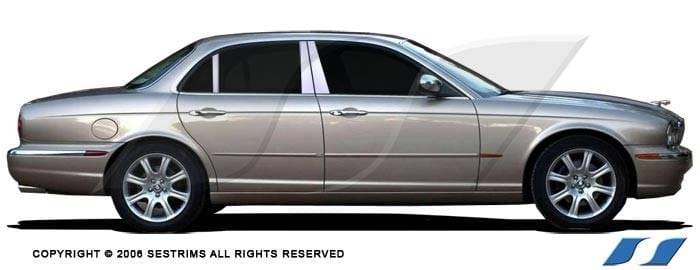 Jaguar XJ8 SES Trim Pillar Post - 304 Mirror Shine Stainless Steel - 6PC - P117