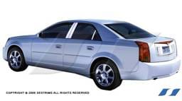 Cadillac CTS SES Trim Pillar Post - 304 Mirror Shine Stainless Steel - 6PC - P136