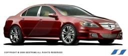 Acura RL SES Trim Pillar Post - 304 Mirror Shine Stainless Steel - 6PC - P141
