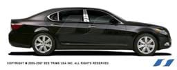 Lexus LS SES Trim Pillar Post - 304 Mirror Shine Stainless Steel - 6PC - P156