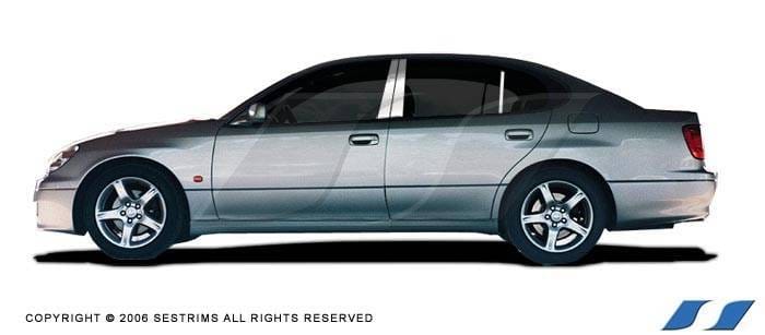 Lexus GS SES Trim Pillar Post - 304 Mirror Shine Stainless Steel - 6PC - P168