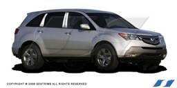 Acura MDX SES Trim Pillar Post - 304 Mirror Shine Stainless Steel - 6PC - P177