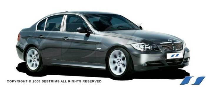 BMW 3 Series SES Trim Pillar Post - 304 Mirror Shine Stainless Steel - 6PC - P182