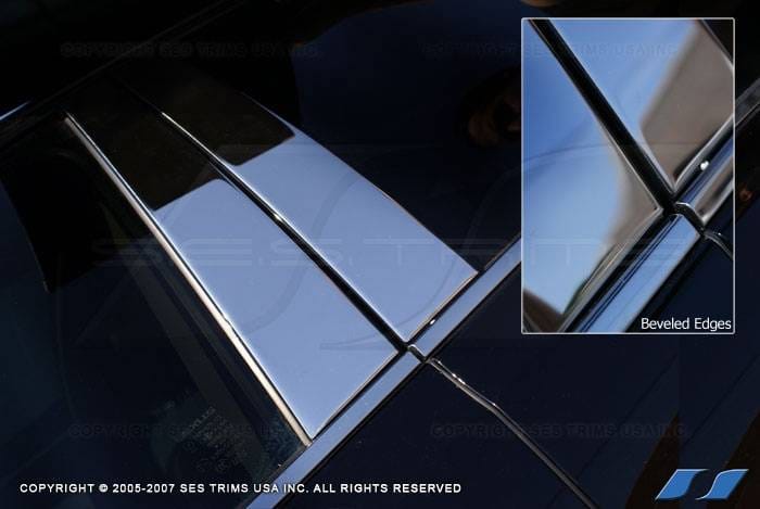 BMW 3 Series SES Trim Pillar Post - 304 Mirror Shine Stainless Steel - 6PC - P182 thumbnail 2