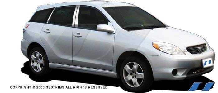 Toyota Matrix SES Trim Pillar Post - 304 Mirror Shine Stainless Steel - 6PC - P172