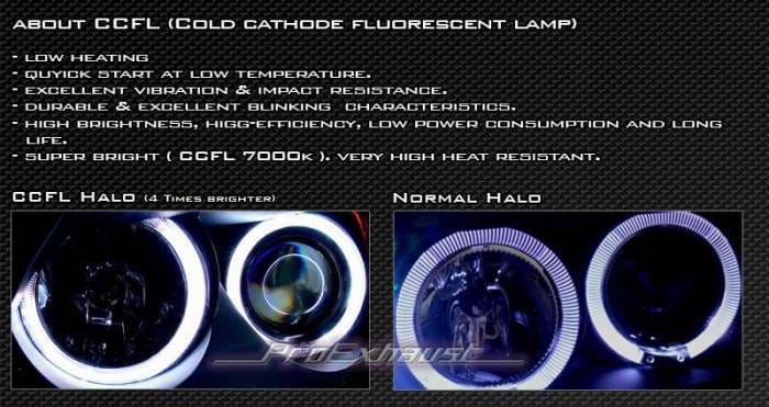 Chrome Headlights Halo CCFL thumbnail 2