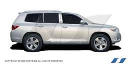 Toyota Highlander SES Trim Pillar Post - 304 Mirror Shine Stainless Steel - 6PC - P184