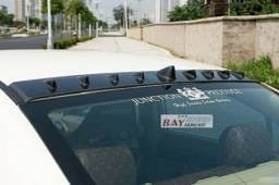 Honda Civic Bay Speed V Style Carbon Roof Spoiler - CF3038V-RS