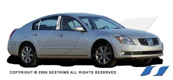 Nissan Maxima SES Trim Pillar Post - 304 Mirror Shine Stainless Steel - 6PC - P185