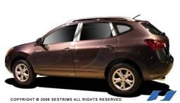 Nissan Rogue SES Trim Pillar Post - 304 Mirror Shine Stainless Steel - P188