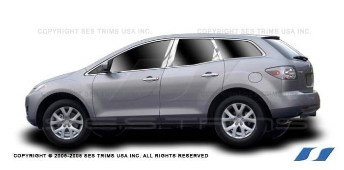 Mazda CX-7 SES Trim Pillar Post - 304 Mirror Shine Stainless Steel - 8PC - P199