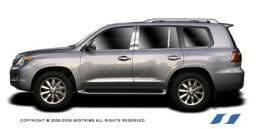 Lexus LX SES Trim Pillar Post - 304 Mirror Shine Stainless Steel - 6PC - P201