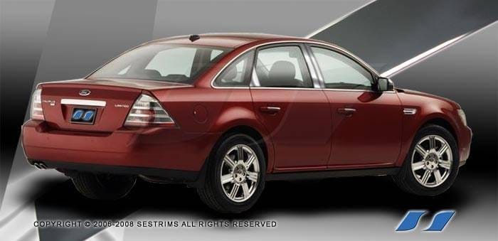 Ford Taurus SES Trim Pillar Post - 304 Mirror Shine Stainless Steel - 6PC - P206